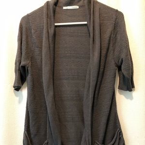 Women’s short sleeved cardigan sweater